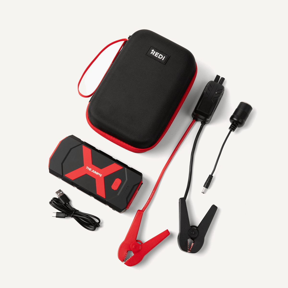 The Jumpie 2000A portable jump starter and power bank