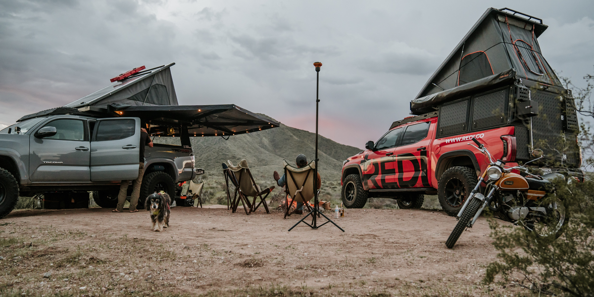 Roadie readiness kit outdoors on an off-road adventure