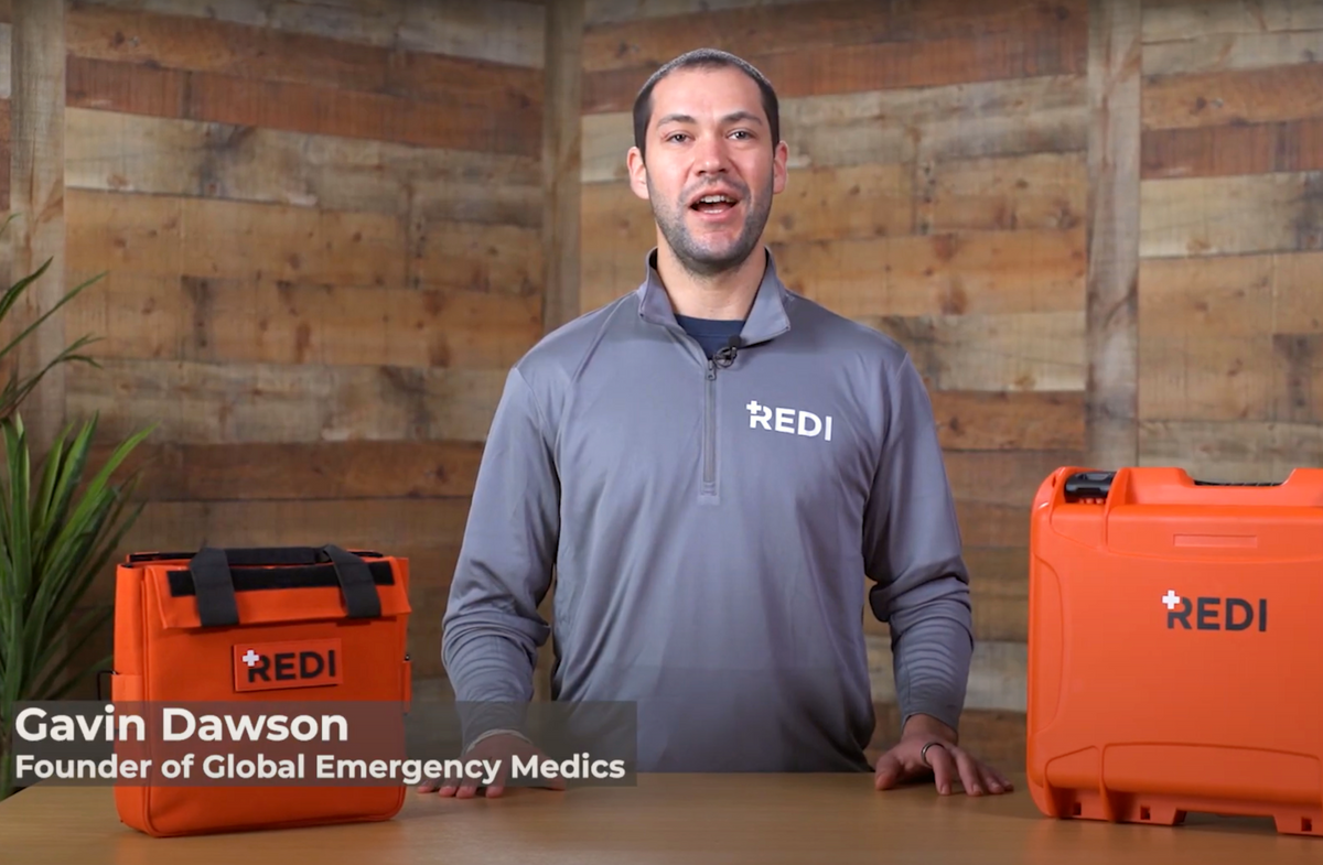 Gavin Dawson, REDI lead instructor, Roadie PRO trauma kit training